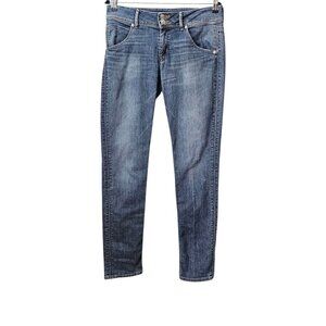 Hudson Denim Collin Flap Midrise Skinny Blue Jeans